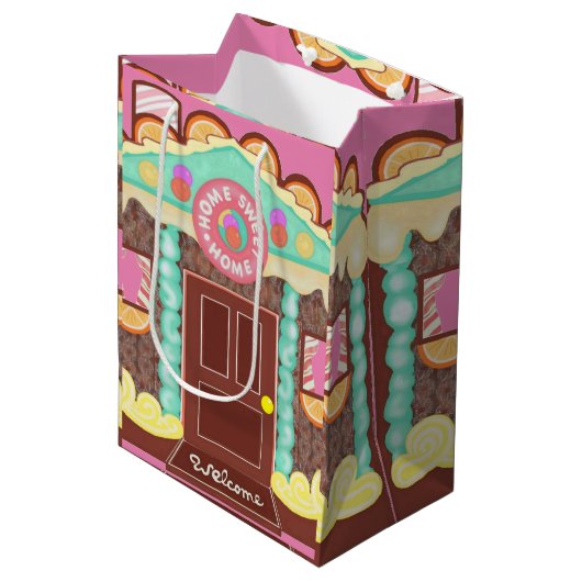 Moyen Accueil Sweet Home sac cadeau (Devant Angle)