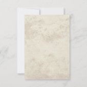 Moyen Age de la Renaissance médiévale Carte RSVP V (Dos)