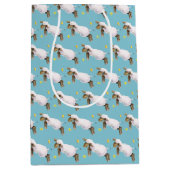 Moyen Agneau de printemps mignon sauter sac cadeau (Devant)