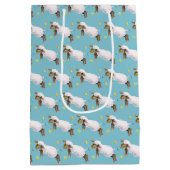 Moyen Agneau de printemps mignon sauter sac cadeau (Dos)