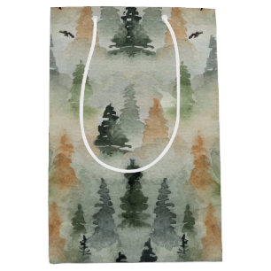 Moyen Anniversaire de la Forêt Misty Sac cadeau de ret