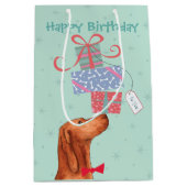 Moyen Anniversaire présente Vizsla Medium Cadeau Sac cad (Devant)