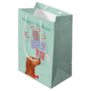 Moyen Anniversaire présente Vizsla Medium Cadeau Sac cad