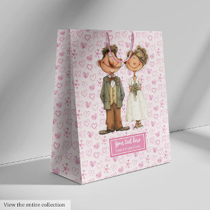 Moyen Aquarelle sac cadeau pour les jeunes mariés pour m
