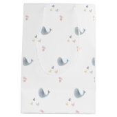 Moyen Baleines et Coeurs Sac cadeau (Dos)