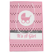 Moyen Bébé Fille cadeau Sac avec poussette (Devant)