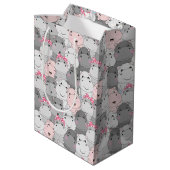 Moyen Bébé mignon Hippopotame Sac cadeau (Dos Angle)