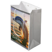Moyen Bon sac cadeau Dolphin (Devant Angle)