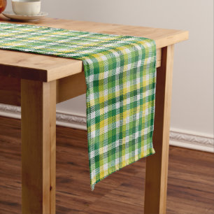 Moyen Chemin de table à carreaux