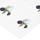 Moyen Chemin de table à iris violet et blanc (Coin)