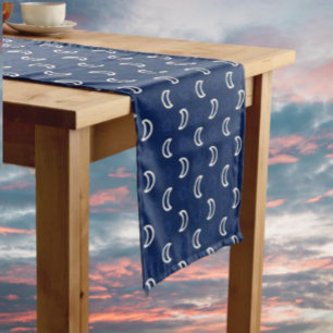 Moyen Chemin de table Ciel étoilé et Lune – Bleu marine