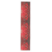 Moyen Chemin de table de fête Fleur Rouge (Devant)
