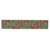 Moyen Chemin de table de fête Rouge Or Vert (Horizontal)