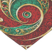 Moyen Chemin de table de fête Rouge Or Vert (Coin)