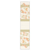 Moyen Chemin de table de mariage floral orange (Devant)