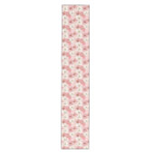 Moyen Chemin de table de mariage moderne rose poussiéreu (Devant)