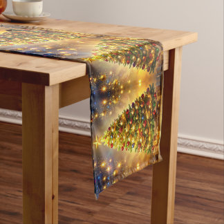 Moyen Chemin de table pour sapin de Noël décoré