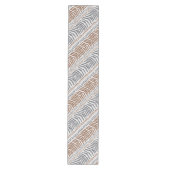 Moyen Chemin de table rayé tribal boho (Devant)