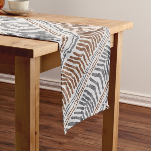 Moyen Chemin de table rayé tribal boho (In Situ)