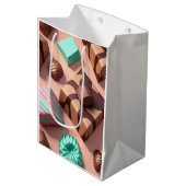 Moyen Chocolat Thème sac cadeau (Devant Angle)