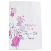 Moyen Confetti mariage fille fleur en faveur sac cadeau (Devant)