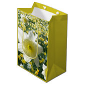 Moyen Daffodiles Fleurs de printemps Sac cadeau de terra (Devant Angle)