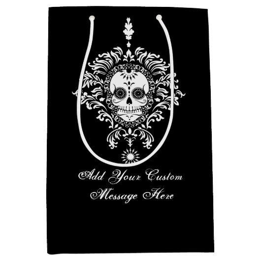 Moyen Damassé morte - sac fait sur commande de cadeau de (Devant)