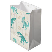 Moyen Dinosaur Thème Cadeau Sac Fête Faveurs (Devant Angle)