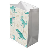Moyen Dinosaur Thème Cadeau Sac Fête Faveurs (Dos Angle)