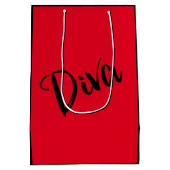 Moyen Fabuleux sac cadeau "African American Diva" (Dos)