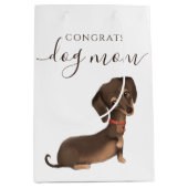 Moyen Félicitations Chien Maman Sac cadeau (Devant)