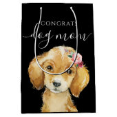 Moyen Félicitations Chien Maman Sac cadeau (Devant)