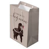 Moyen Félicitations Chien Maman Sac cadeau (Dos Angle)