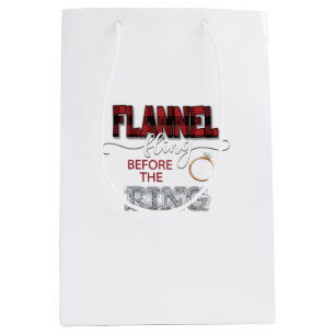 Moyen Fling de flanelle avant le sac cadeau de la ceintu