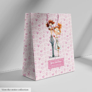 Moyen Funny Newlyweds Cadeau Sac Quirky Mariage de dessi