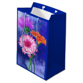 Moyen Gerberas Sac cadeau Belles fleurs de couleur (Dos Angle)