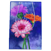 Moyen Gerberas Sac cadeau Belles fleurs de couleur (Dos)