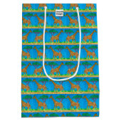 Moyen Girafe - Sac cadeau (Dos)