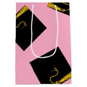 Moyen Graduation 2024 Pink Medium Cadeau sac (Dos)
