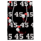 Moyen Happy 45th Birthday Balloons Medium Cadeau Sac (Devant)