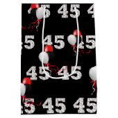 Moyen Happy 45th Birthday Balloons Medium Cadeau Sac (Dos)