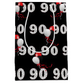 Moyen Happy 90th Birthday Balloons Medium Cadeau Sac (Devant)