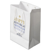 Moyen Happy Hanoukka Chanukah Gite Sac cadeau (Dos Angle)