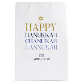 Moyen Happy Hanoukka Chanukah Gite Sac cadeau (Devant)