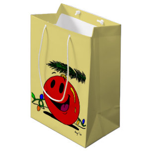 Moyen Happy Ornament Cadeau Sac