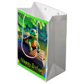 Moyen Happy Turtle Medium Cadeau Sac (Devant Angle)