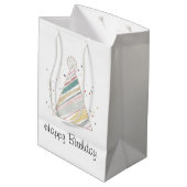 Moyen Joyeux sac cadeau d'anniversaire (Dos Angle)