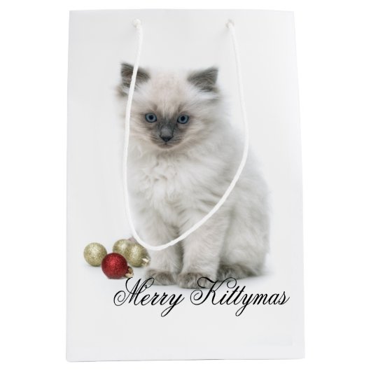 Moyen Joyeux sac de cadeau de Kittymas (Devant)