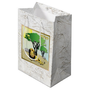 Moyen Judaica 12 Tribus D'Israël Art Judah Cadeau Sac