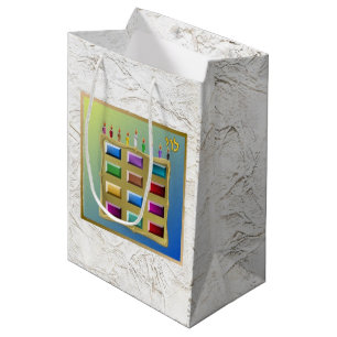 Moyen Judaïque 12 Tribus D'Israël Art Levi Sac Cadeau